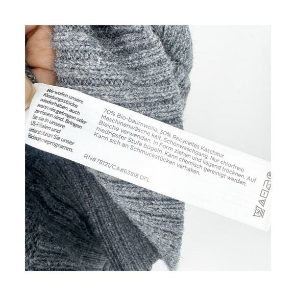 Eileen Fisher Organic Cotton Cashmere Blend Button Front Cardigan Size XS / PP - Picture 10 of 11